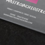 Biglietti da visita in PVC trasparente