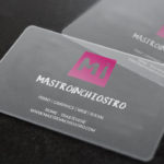 MASTROiNCHIOSTRO buisiness cards biglietti visita plexiglass